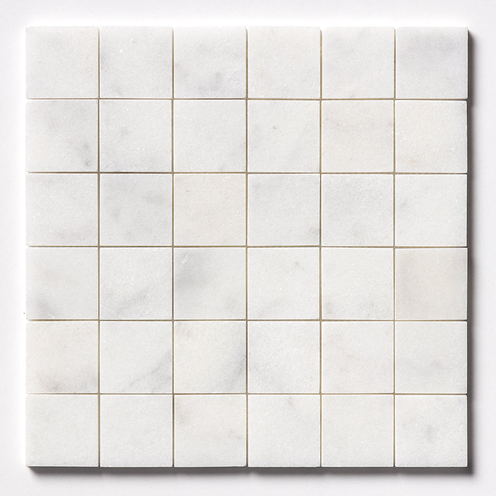 Calacatta T Honed 2x2 Marble Mosaic