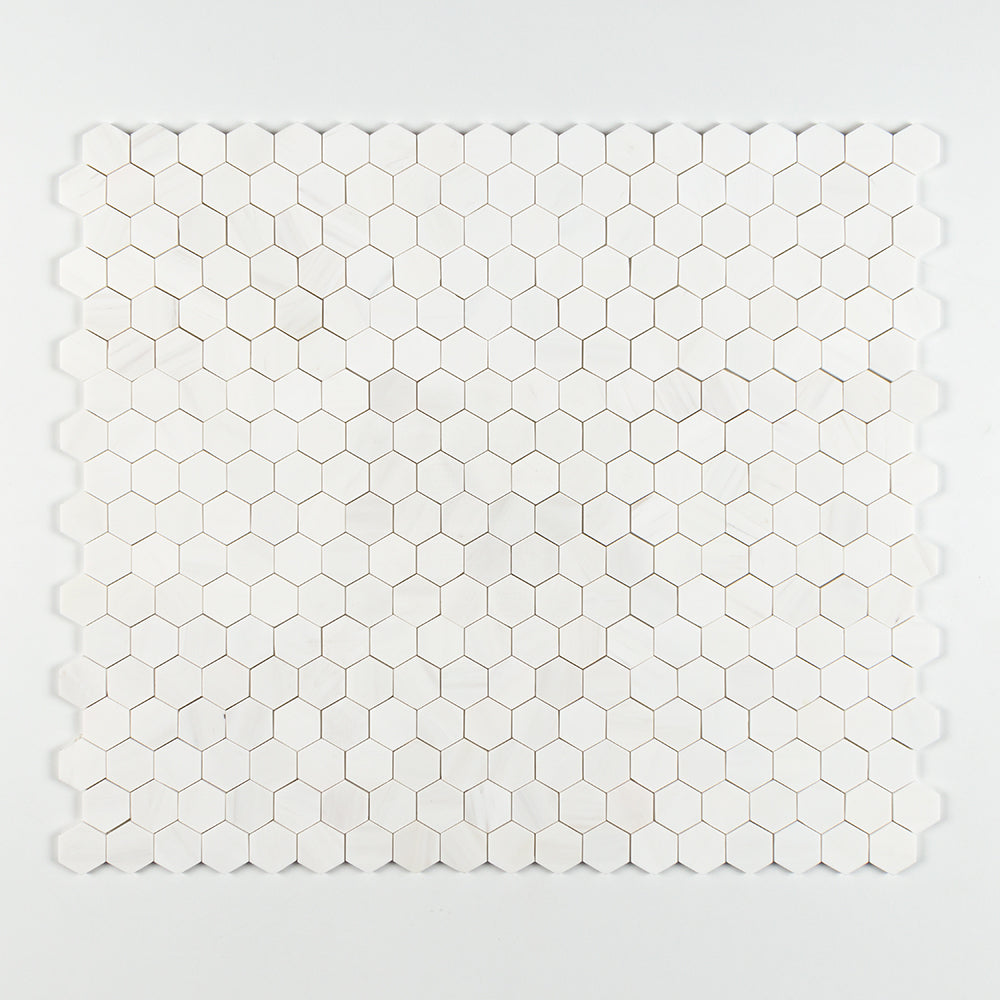 Bianco Dolomiti Polished Hexagon 2 Marble Mosaic