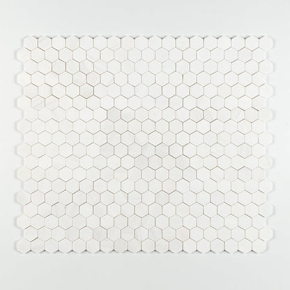 Bianco Dolomiti Polished Hexagon 2 Marble Mosaic