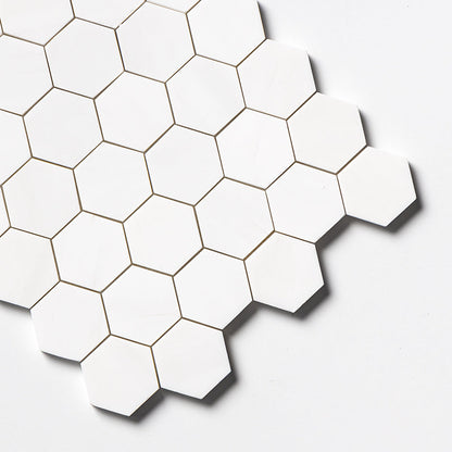 Bianco Dolomiti Polished Hexagon 2 Marble Mosaic