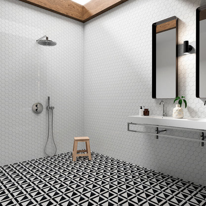 Bianco Dolomiti Polished Hexagon 2 Marble Mosaic