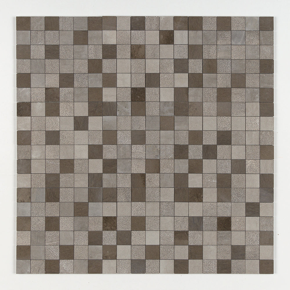 Gray Fousanna Textured 2x2 Limestone Mosaic