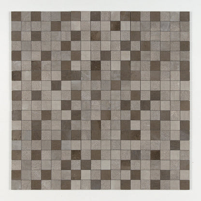 Gray Fousanna Textured 2x2 Limestone Mosaic