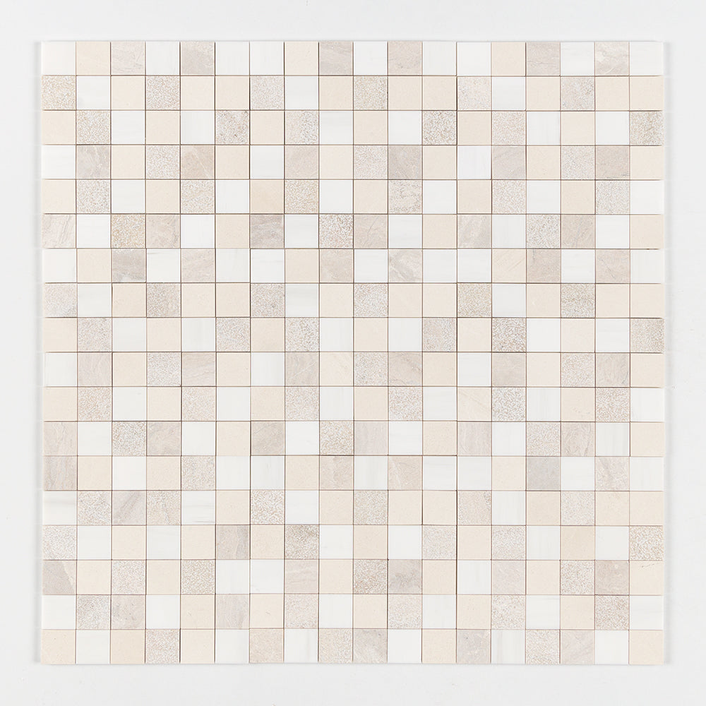 Paris Textura 2x2 Limestone Mosaic