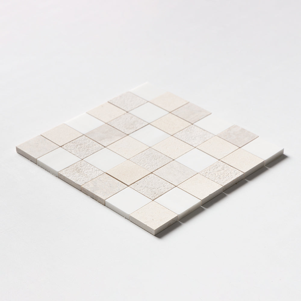 Paris Textura 2x2 Limestone Mosaic