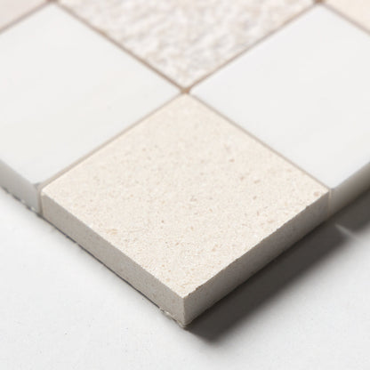Paris Textura 2x2 Limestone Mosaic