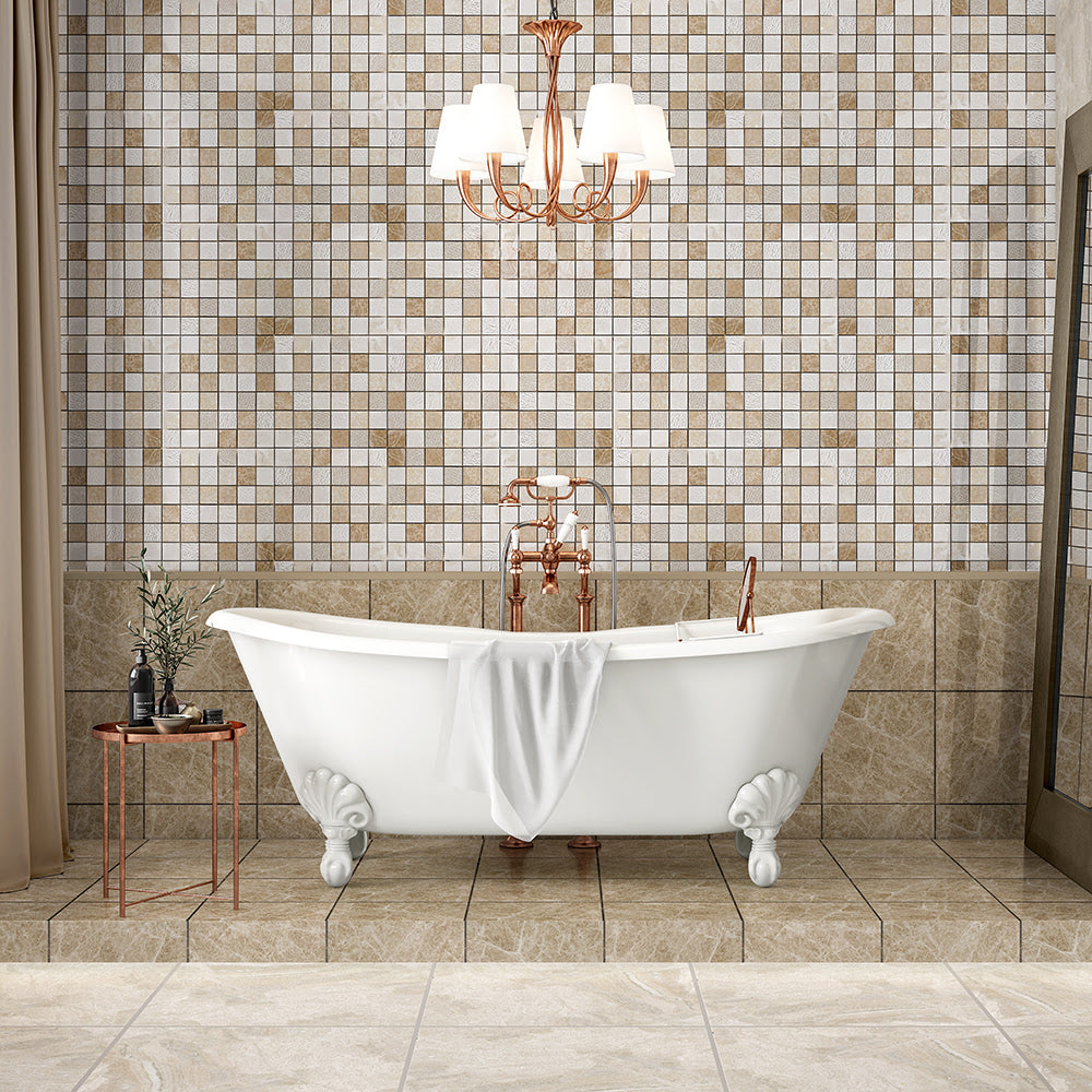 Royal Beige Honed Marble Tile