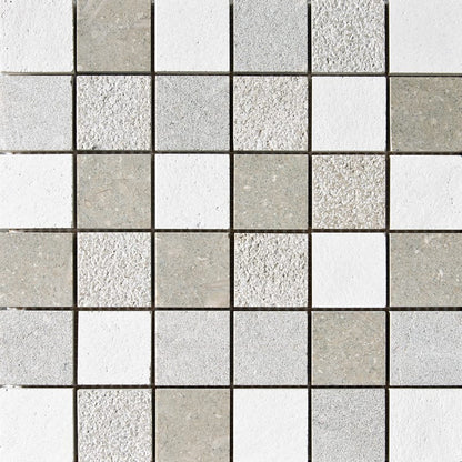 Seagrass&paris Textured 2x2 Limestone Mosaic