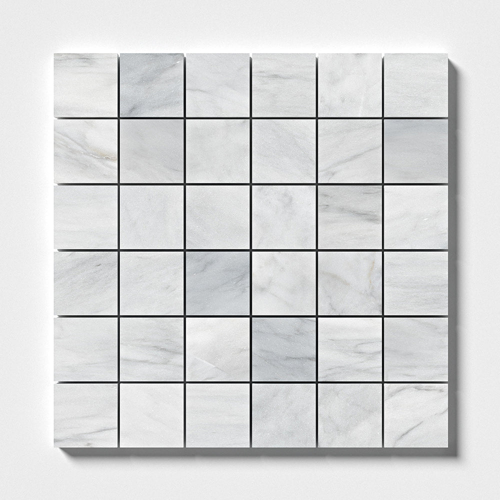 Carrara T Honed 2x2 Marble Mosaic