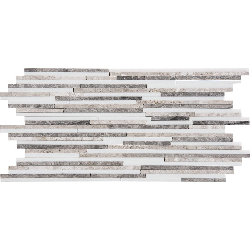 Granada Blend Polished Bamboo Marble Mosaic