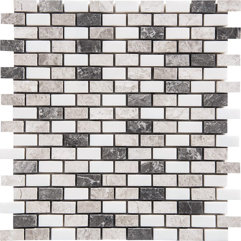 Granada Blend Polished 5/8x1 1/4 Marble Mosaic