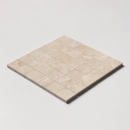 Delicate Beige Polished 2x2 Marble Mosaic