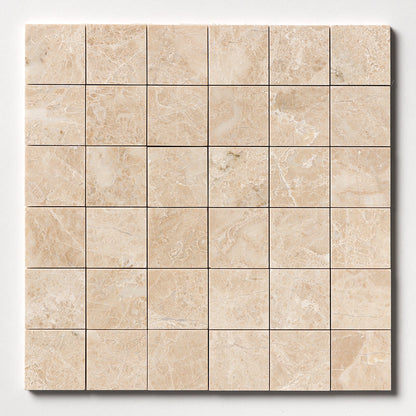 Delicate Beige Polished 2x2 Marble Mosaic