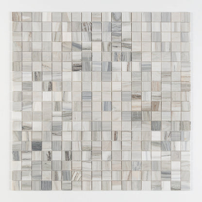 Silver Sky Honed 2x2 Marble Mosaic