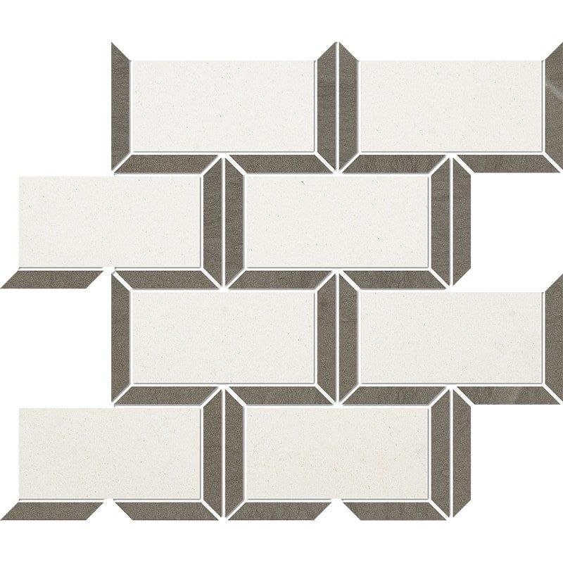 Champagne, Bosphorus Honed Cascade Limestone Mosaic