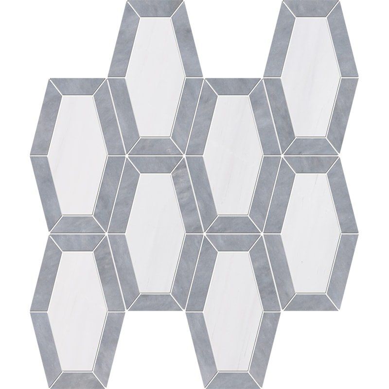 Snow White, Allure Multi Finish Lincoln Marble Mosaic