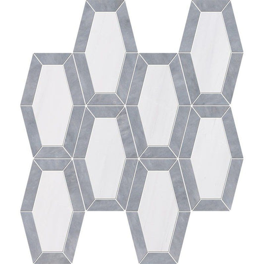 Snow White, Allure Multi Finish Lincoln Marble Mosaic