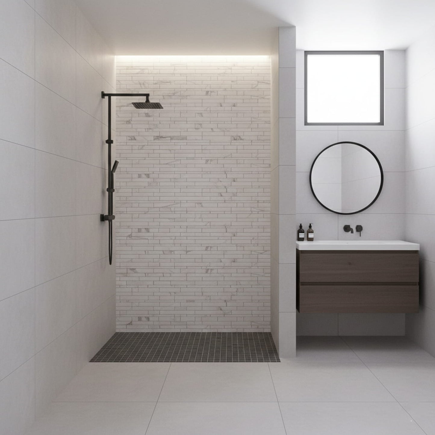 Serenity Honed Slides Marble Mosaic