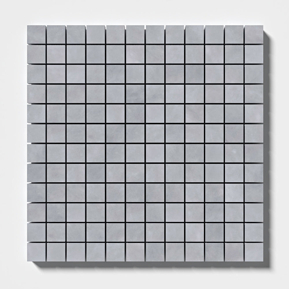 Bardiglio Light Honed 1x1 Marble Mosaic