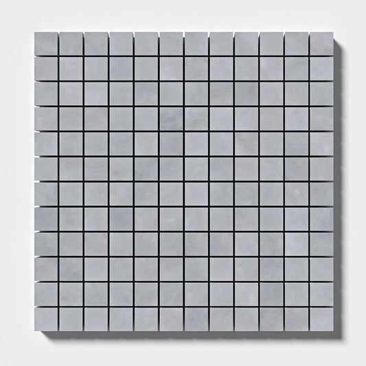Bardiglio Light Honed 1x1 Marble Mosaic