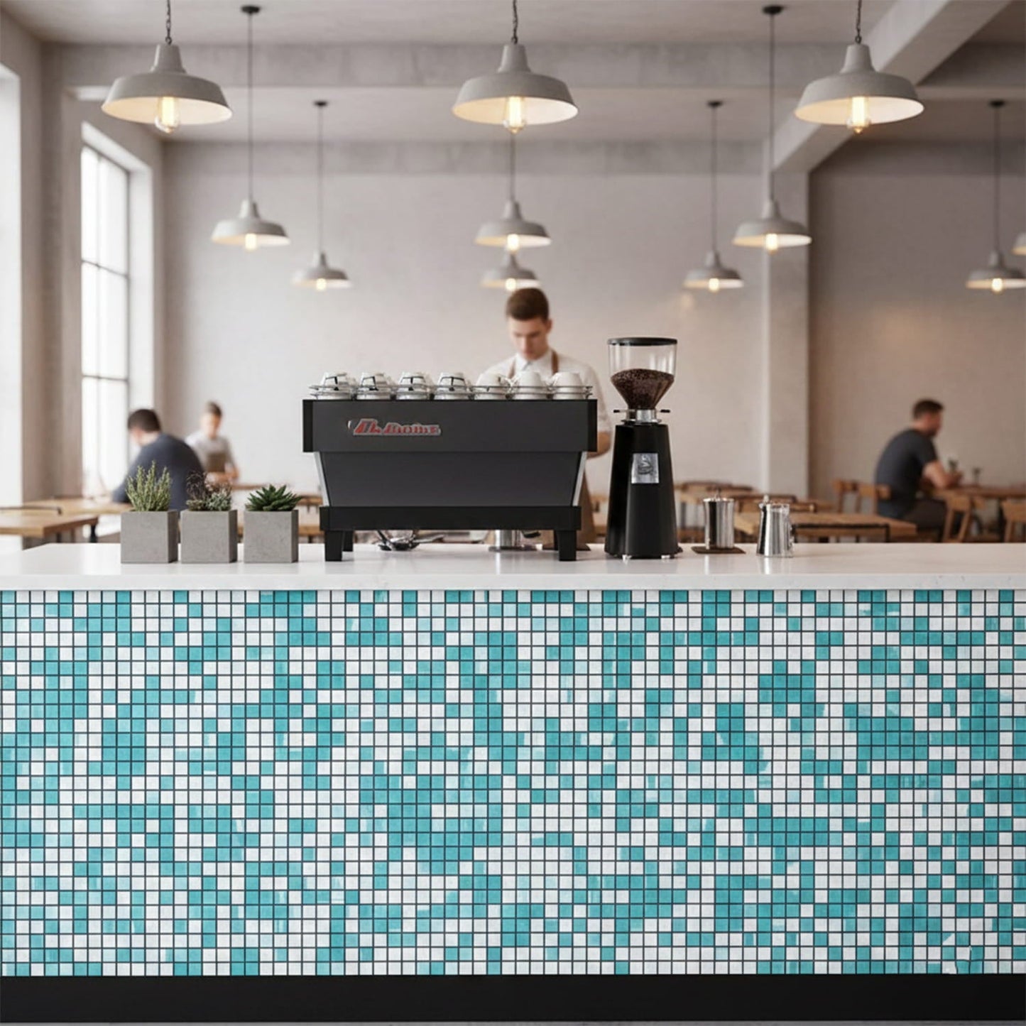 Grad Glossy Ciel Colore Look Ceramic Mosaic