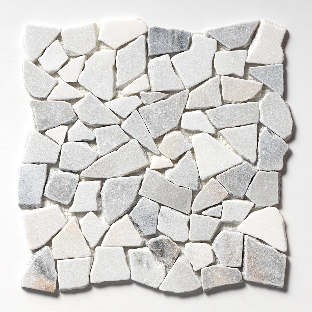 Silver Sky Multi Finish Palladian Marble Mosaic