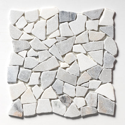 Silver Sky Multi Finish Palladian Marble Mosaic