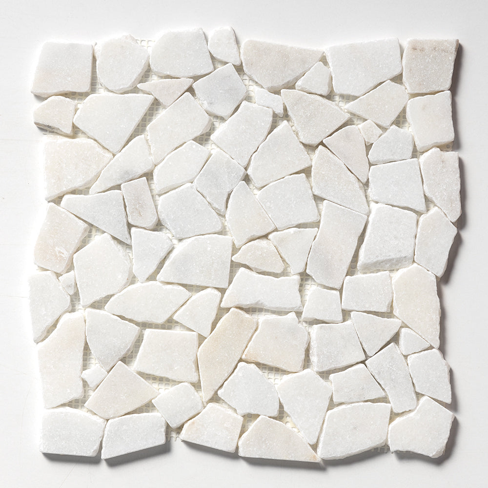 Calacatta T Multi Finish Palladian Marble Mosaic