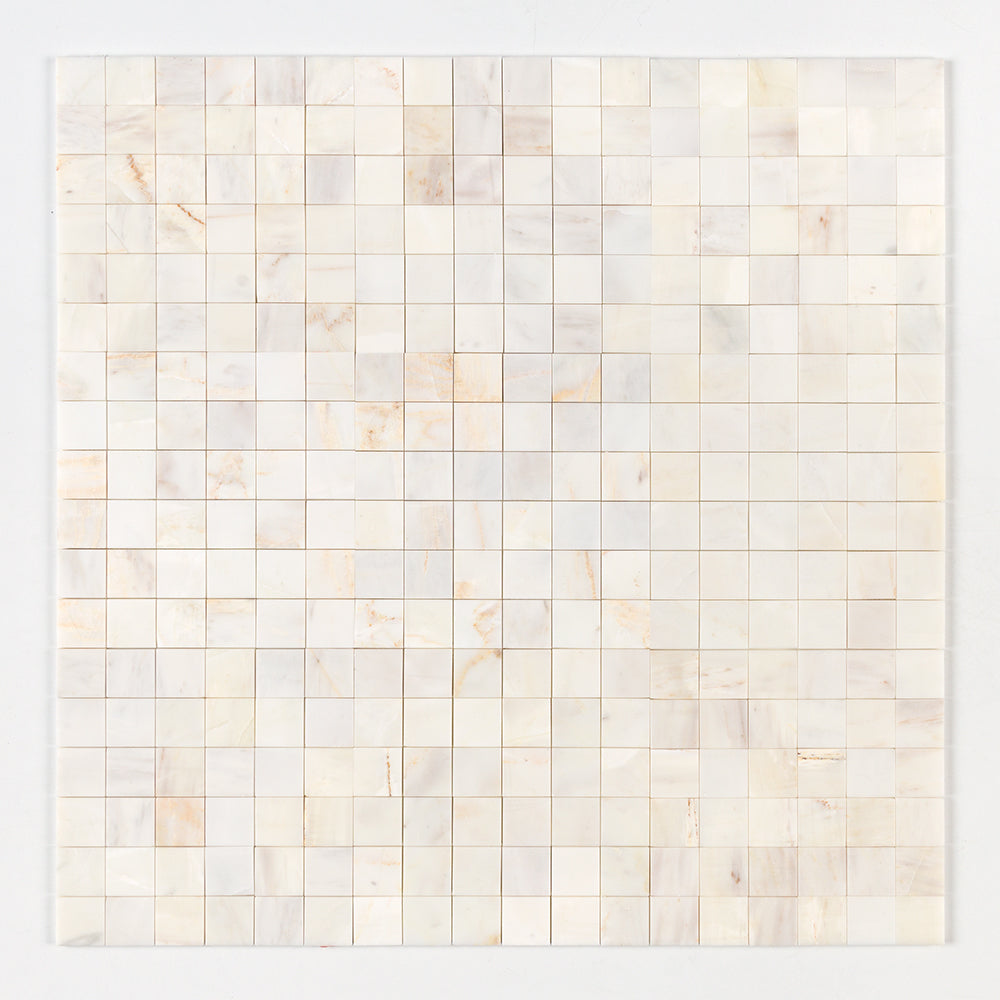 Calacatta Cremo Honed 2x2 Marble Mosaic