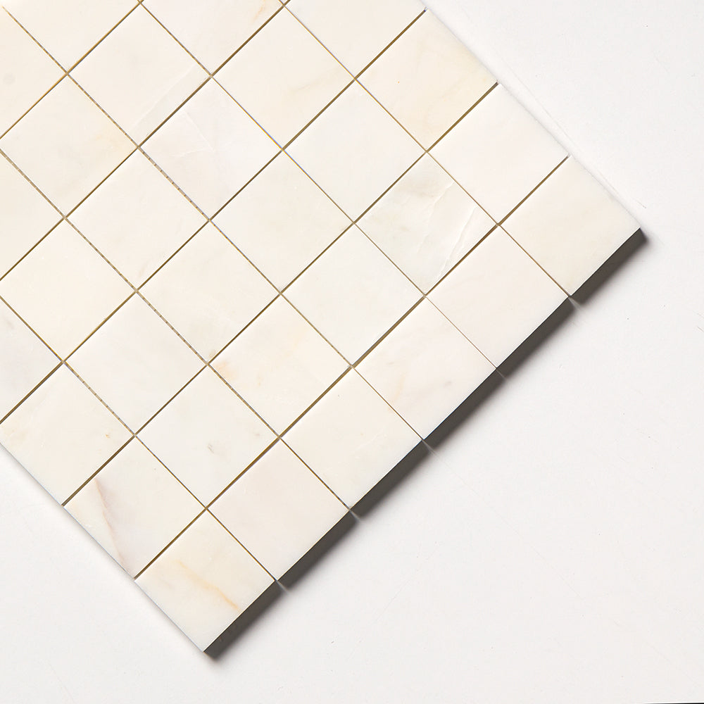 Calacatta Cremo Honed 2x2 Marble Mosaic