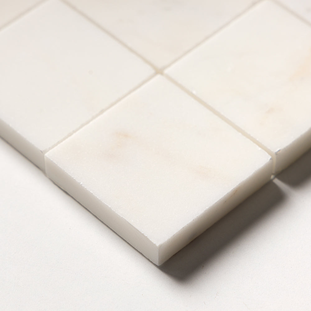 Calacatta Cremo Honed 2x2 Marble Mosaic