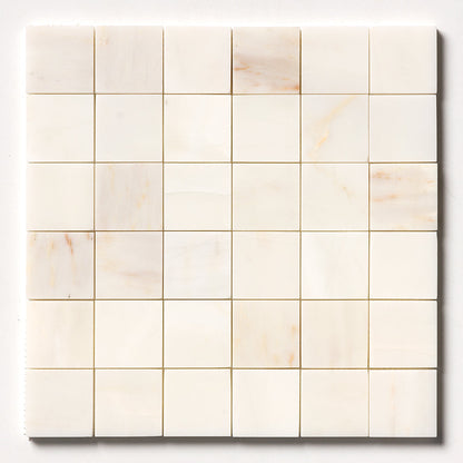 Calacatta Cremo Honed 2x2 Marble Mosaic