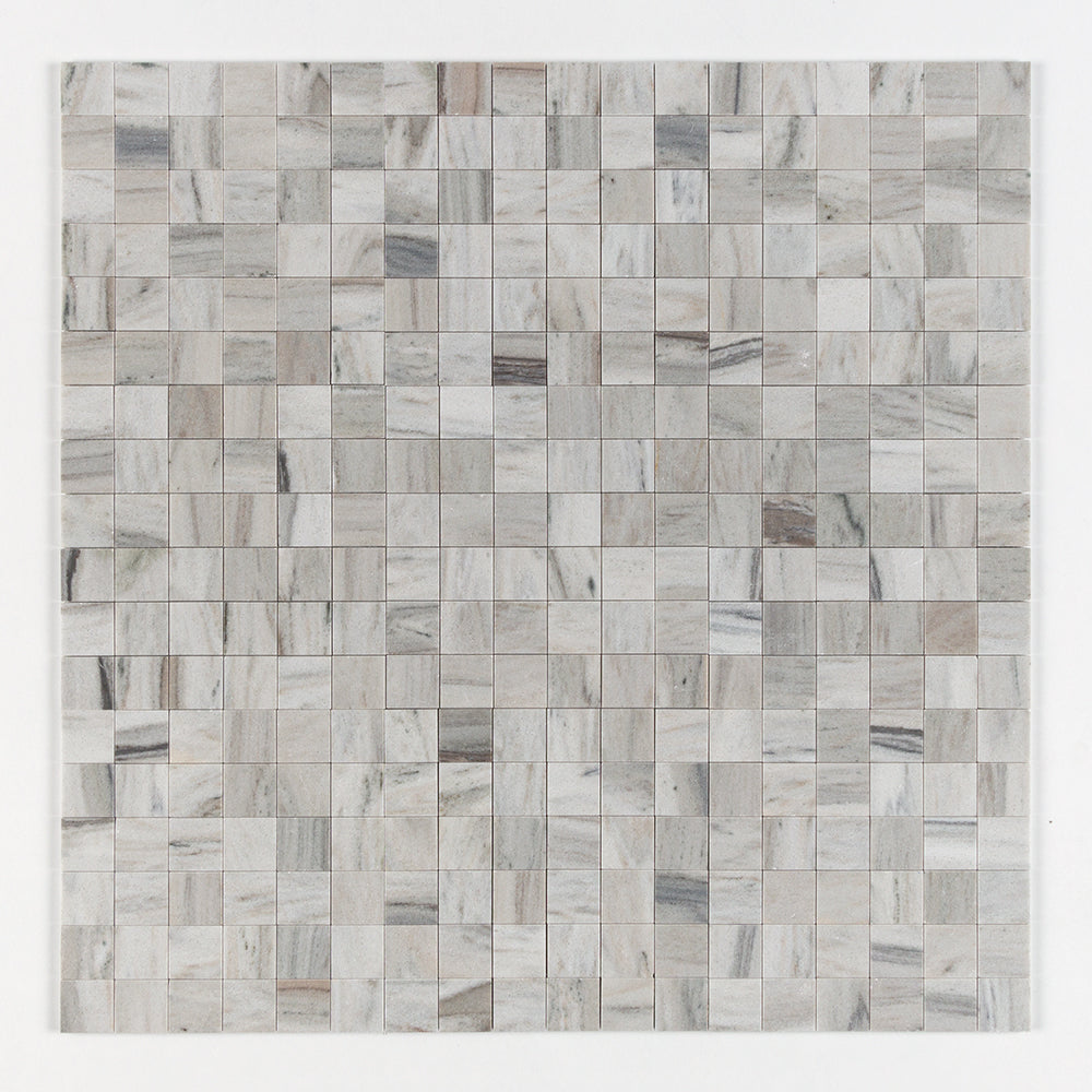 Silver Sky Honed 2x2 Marble Mosaic