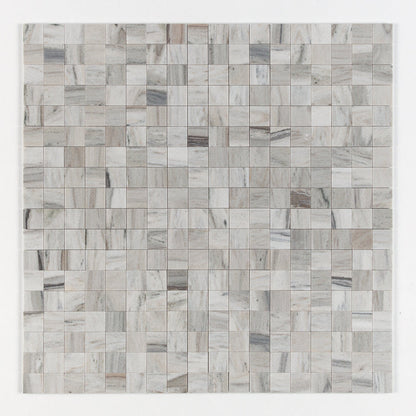 Silver Sky Honed 2x2 Marble Mosaic