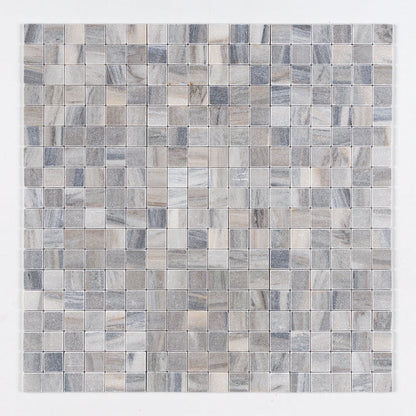 Silver Sky Tumbled 2x2 Marble Mosaic