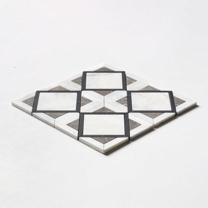 Black Honed Kent Marble Mosaic