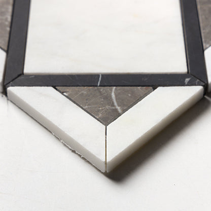 Black Honed Kent Marble Mosaic