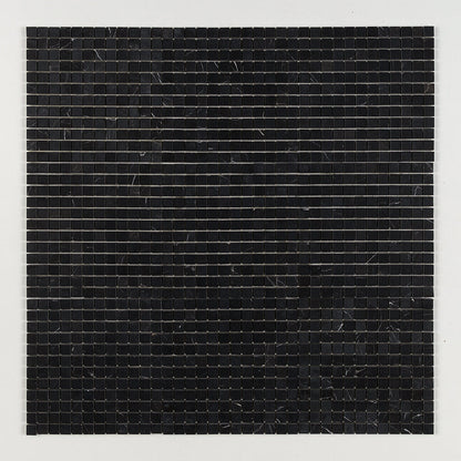 Black Honed 1x1 Marble Mosaic