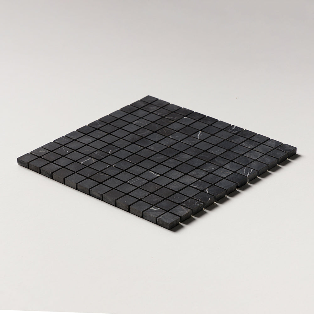 Black Honed 1x1 Marble Mosaic