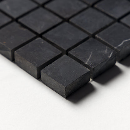 Black Honed 1x1 Marble Mosaic