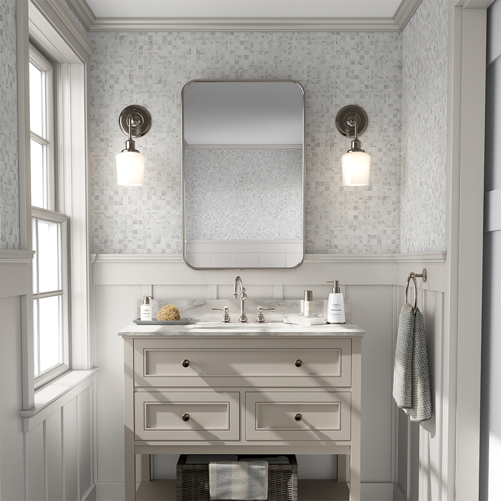 Calacatta Gold Polished 1x1 Marble Mosaic