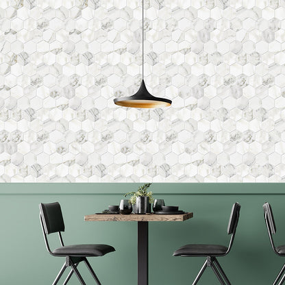 Calacatta Gold Polished Hexagon Marble Mosaic
