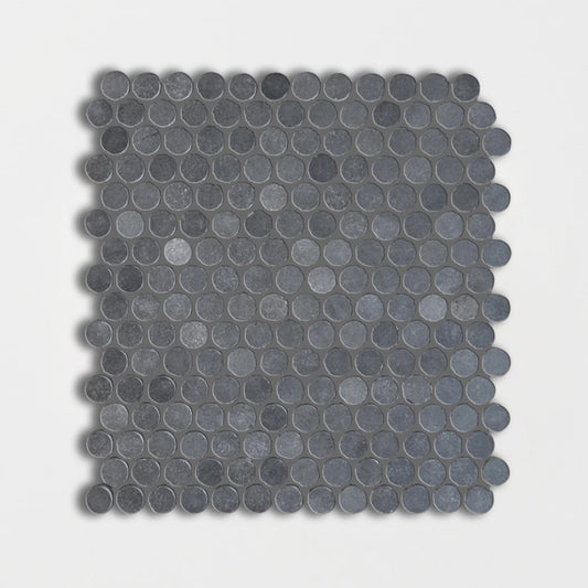 Basaltina Honed Penny Round Basalt Mosaic