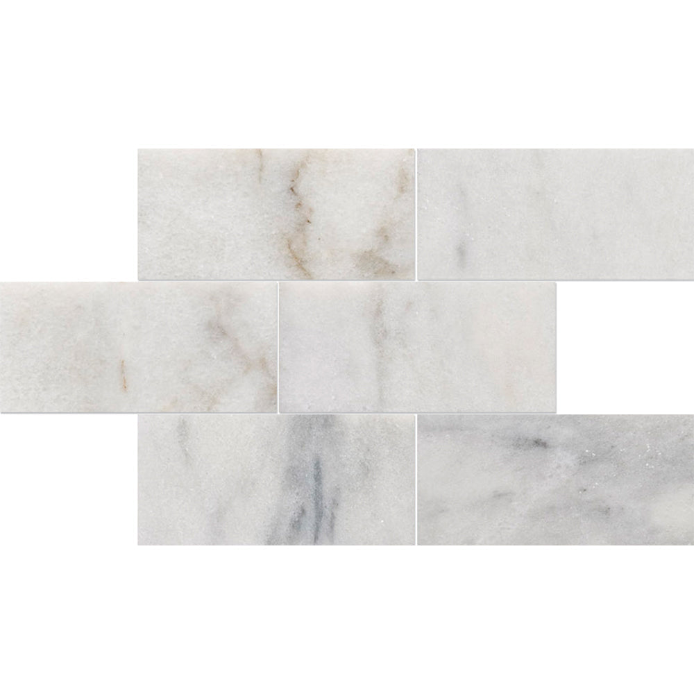 Carrara T Polished Meshed Marble Mosaic