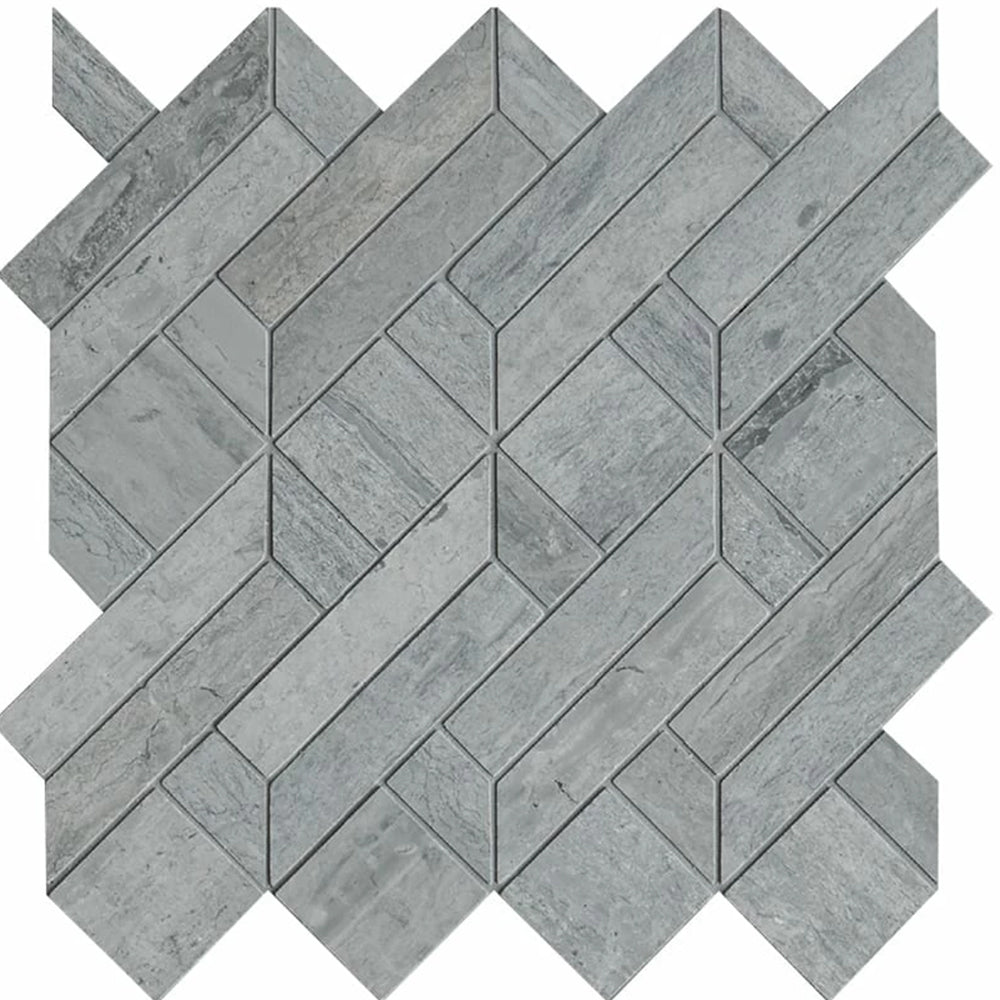 Riveria Honed Fontainebleau Parquet Marble Mosaic