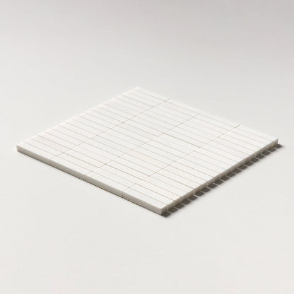 Bianco Dolomiti Honed 5/8x3 Marble Mosaic