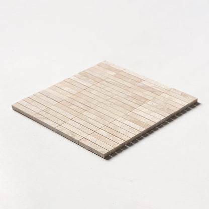 Royal Beige Honed 5/8x3 Marble Mosaic