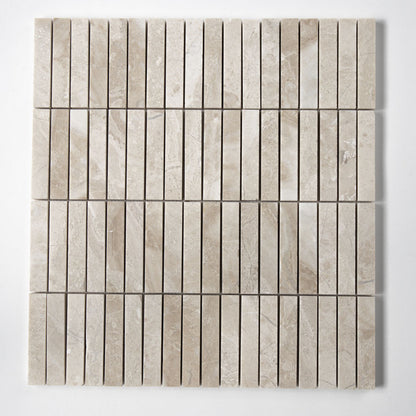 Royal Beige Honed Straight Sticks 5/8x3 Marble Mosaic