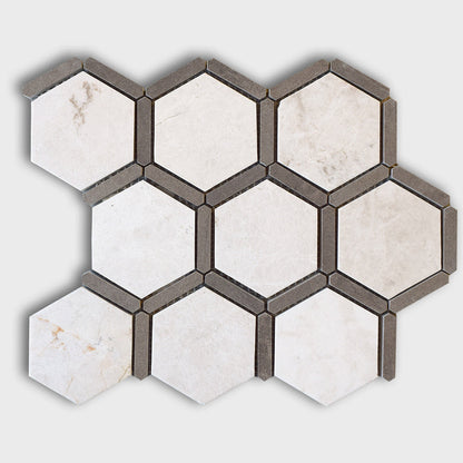 Multicolor Honed Marble Mosaic