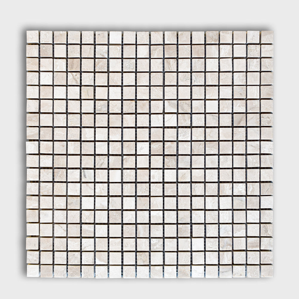 Royal Beige Honed 5/8x5/8 Marble Mosaic